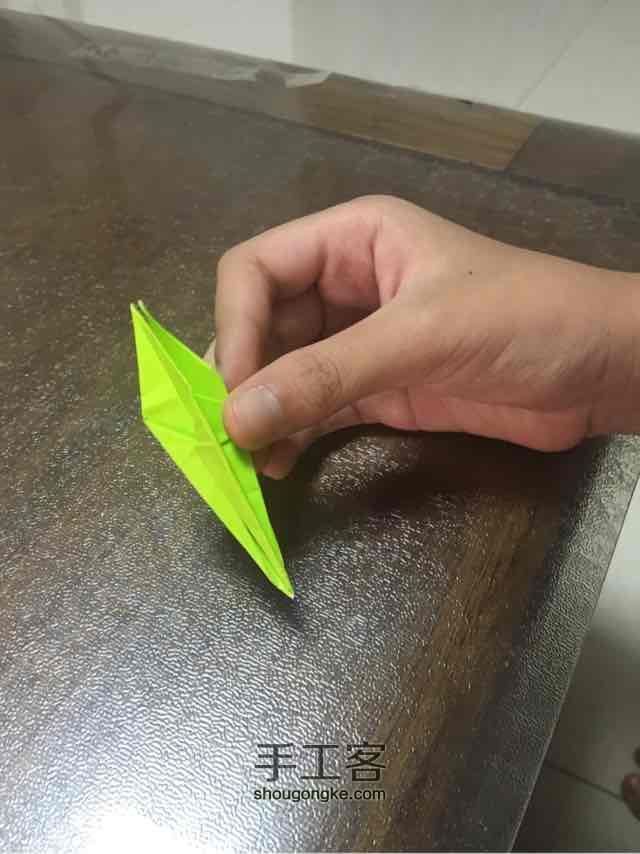 许愿彩虹千纸鹤 第16步
