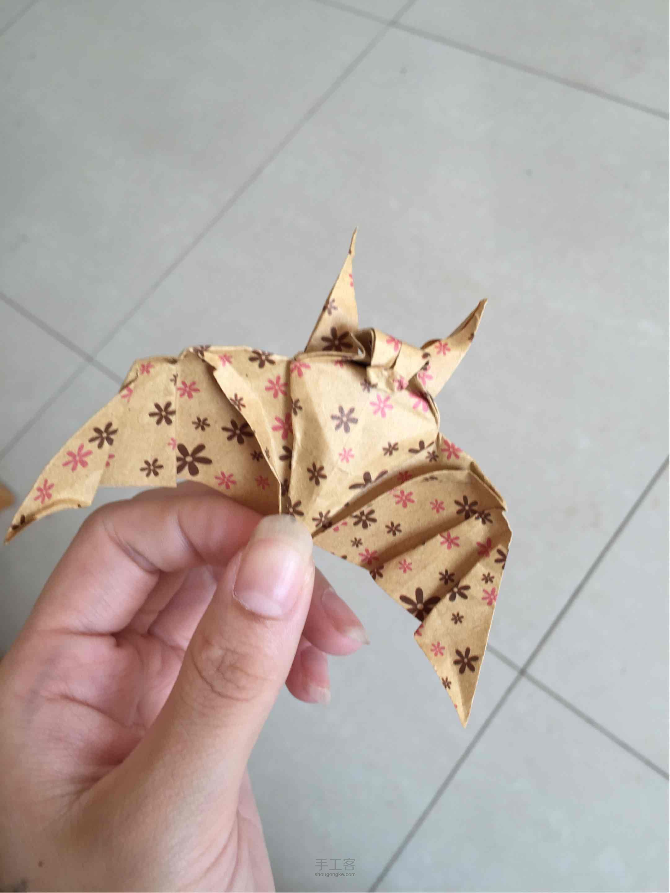 折纸蝙蝠 第17步