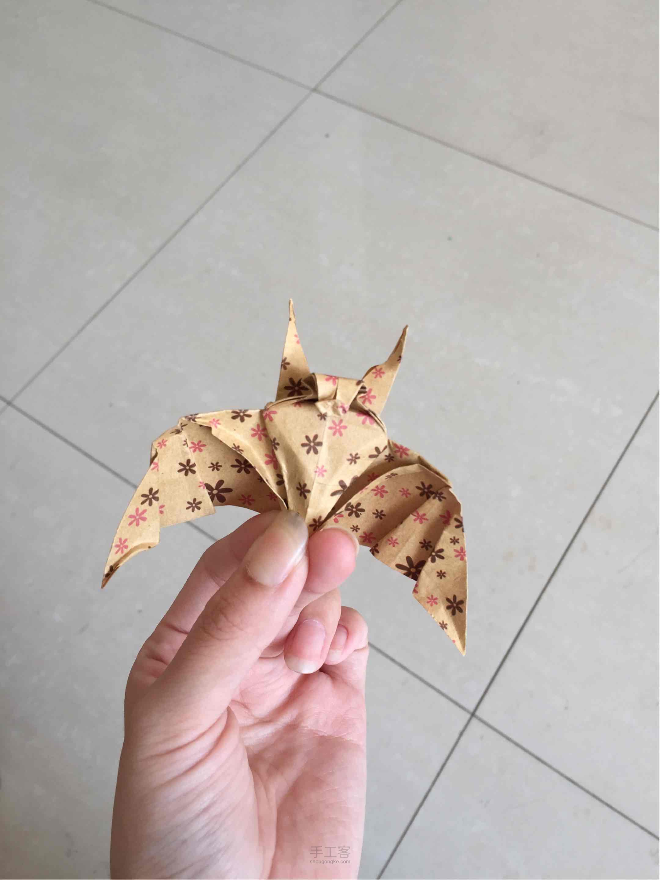 折纸蝙蝠 第18步