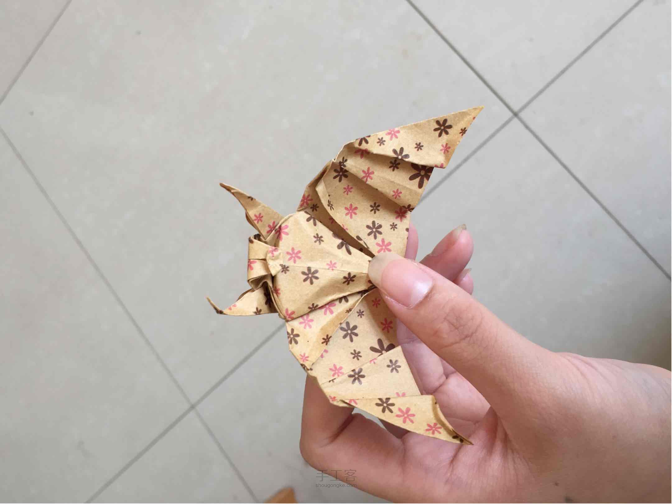 折纸蝙蝠 第19步