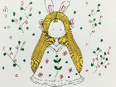 萌萌的兔子姑娘和我一起画吧！本次教程来自听南美子讲故事，