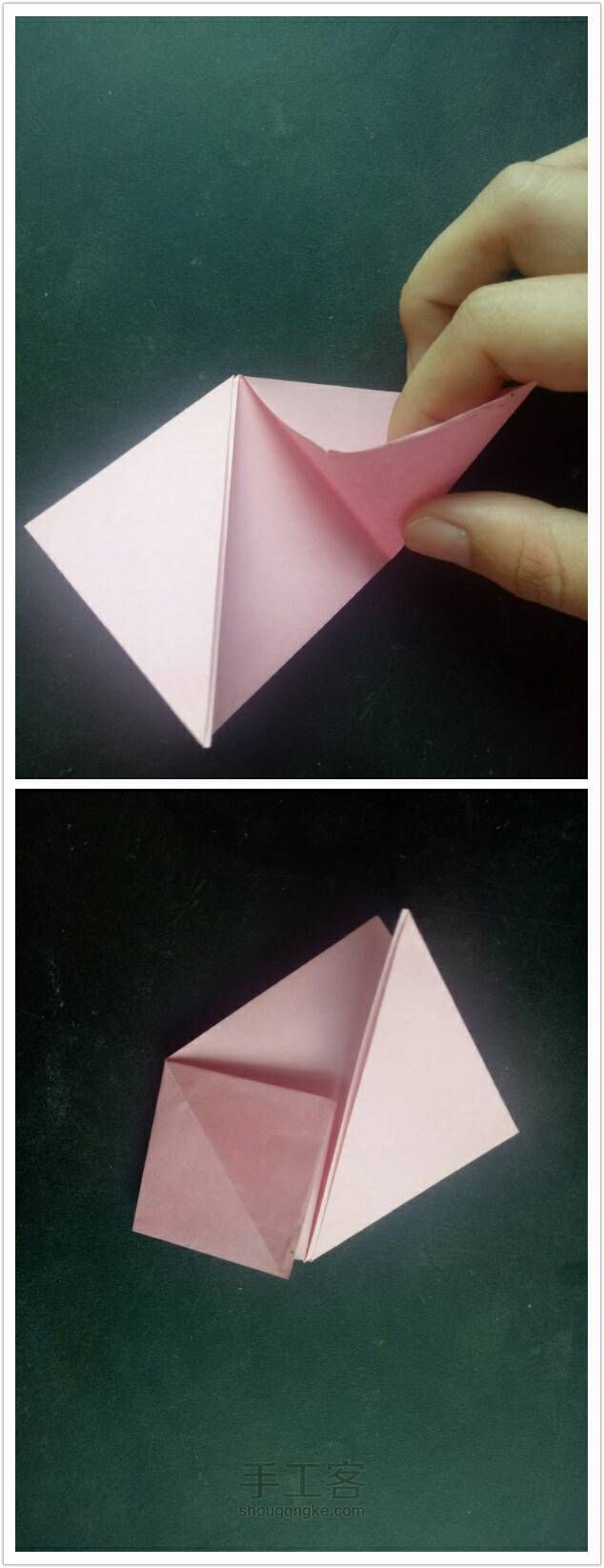 折纸玫瑰 第5步