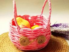 编织入门丨长耳朵水果篮