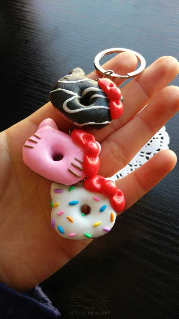 甜甜圈and进阶版HelloKitty甜甜圈😍😍😍 第1张