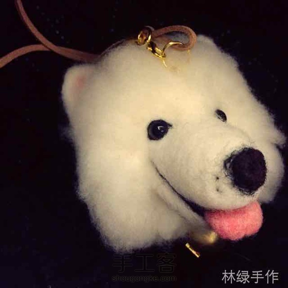 微笑天使萨摩耶，教程已发，点击图片下方链接～～林绿手作。