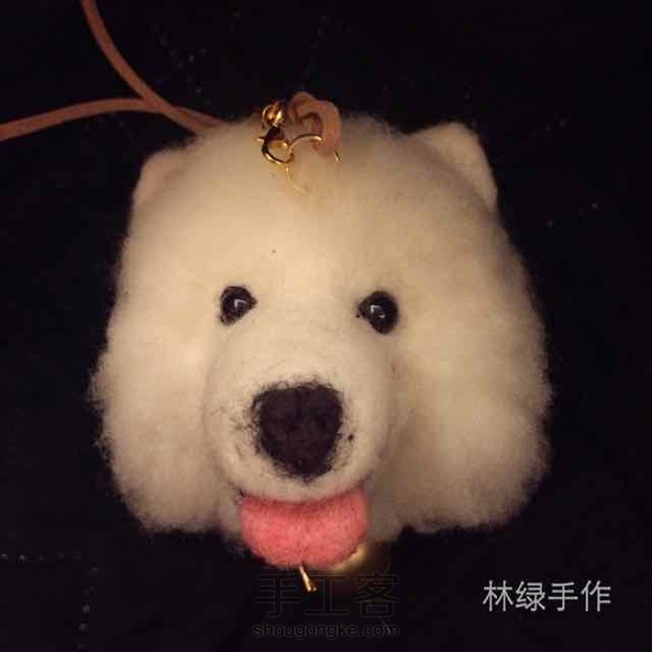 微笑天使萨摩耶，教程已发，点击图片下方链接～～林绿手作。 第1张