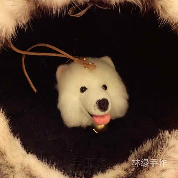 微笑天使萨摩耶，教程已发，点击图片下方链接～～林绿手作。 第2张