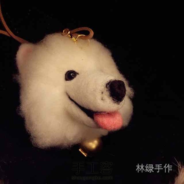 微笑天使萨摩耶，教程已发，点击图片下方链接～～林绿手作。 第3张