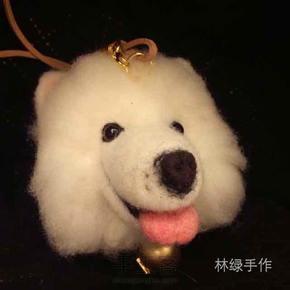 微笑天使萨摩耶，教程已发，点击图片下方链接～～林绿手作。 第5张