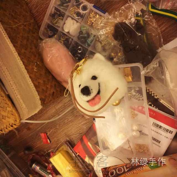 微笑天使萨摩耶，教程已发，点击图片下方链接～～林绿手作。 第6张