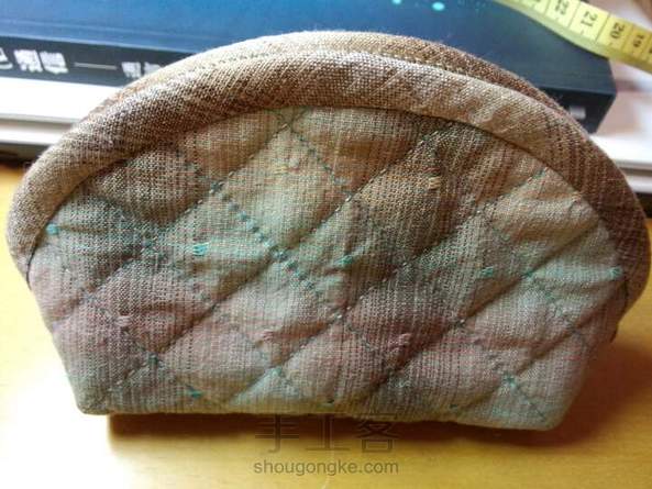 寒假手作3，贝壳零钱包，做小了，放不开手机，只能做零钱包了