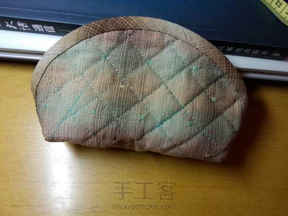 寒假手作3，贝壳零钱包，做小了，放不开手机，只能做零钱包了 第2张