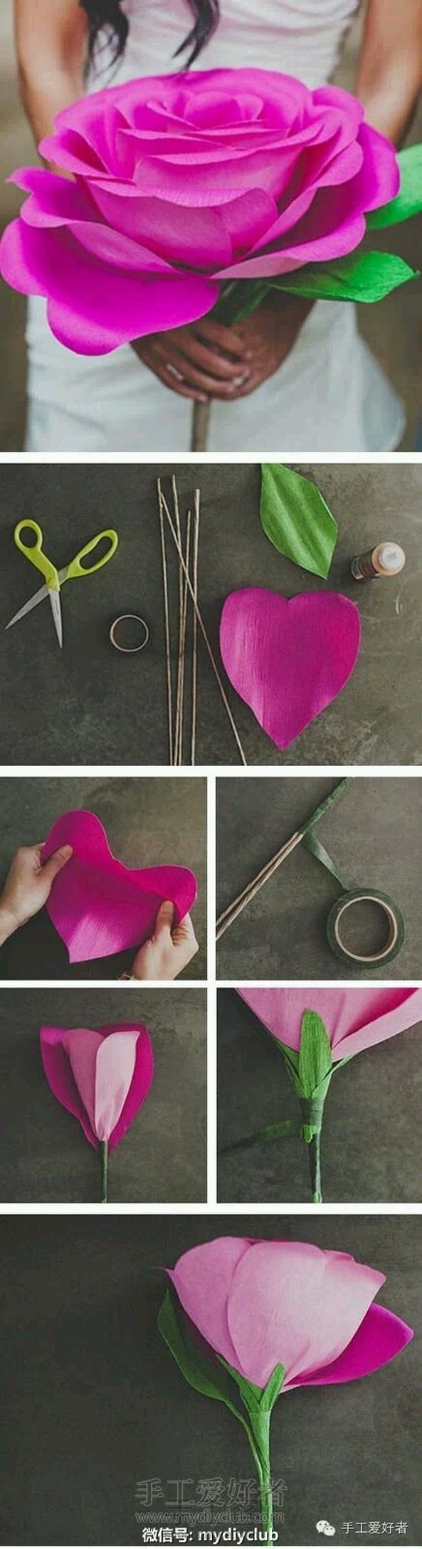 用纸做的花真美 第1张