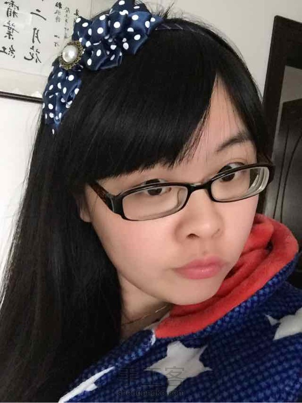 跟着小白的教程做的，发现做出来的好好看！那就给自己带吧！哈哈😄😄😄！ 第3张