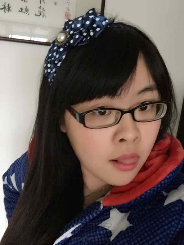 跟着小白的教程做的，发现做出来的好好看！那就给自己带吧！哈哈😄😄😄！ 第4张