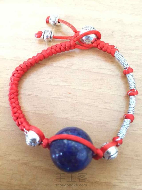 青金石情侣红绳～女款～教程已上传