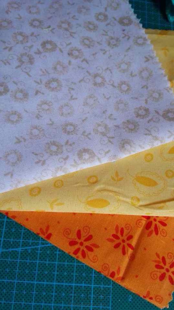 @拼布童话 的作业：耳机线收纳包。制作精致，配色也不错，还做了第二种配色哦！/强/玫瑰/玫瑰 第4张