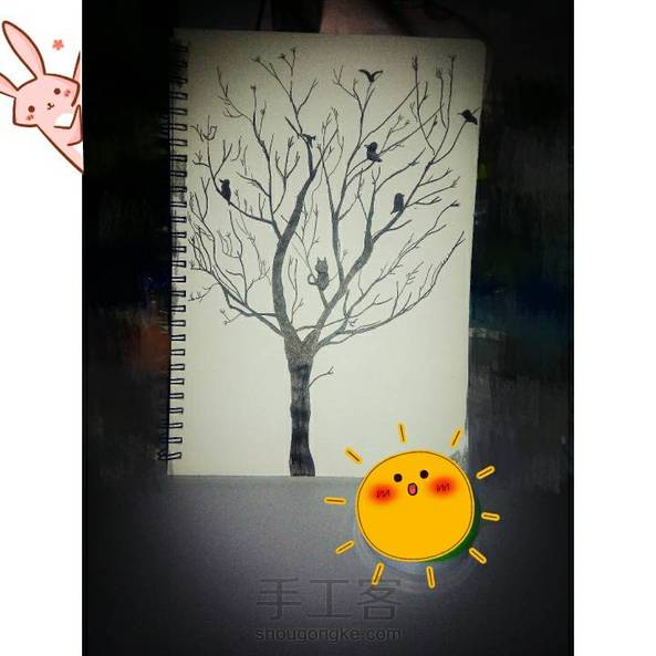 按照教程自己画了幅，还不错吧