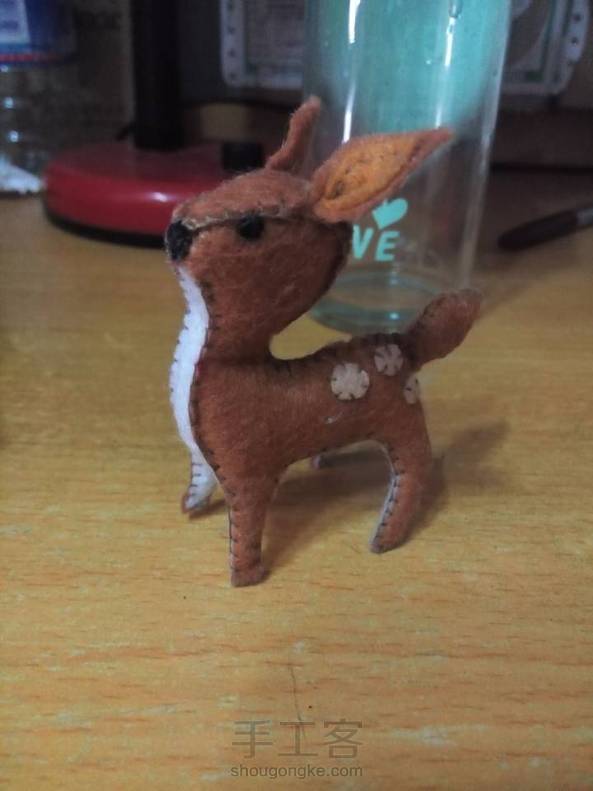 很萌的一只小鹿，谢谢西瓜球的教程～～～ 第1张