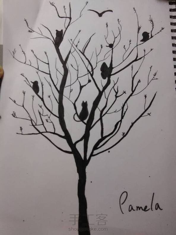 笔漏了好多水。。看到画完后~≧▽≦)/~