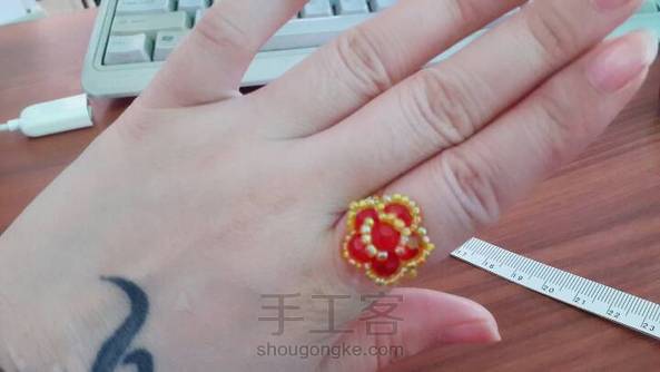 简单的串珠戒指