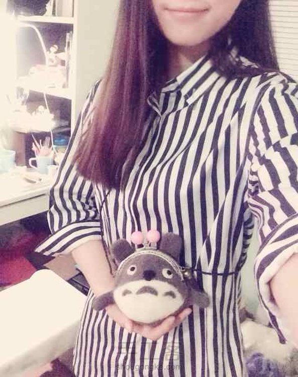 给小侄女做了一个龙猫口金包，教程戳下方Y(^_^)Y 第1张