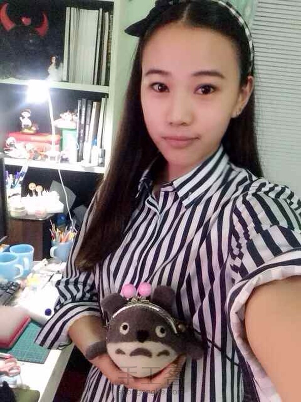 给小侄女做了一个龙猫口金包，教程戳下方Y(^_^)Y 第2张