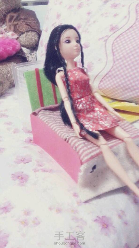 刚做的娃床，做的不太好，请大家谅解。有教程哦，喜欢的可以看一看 第1张