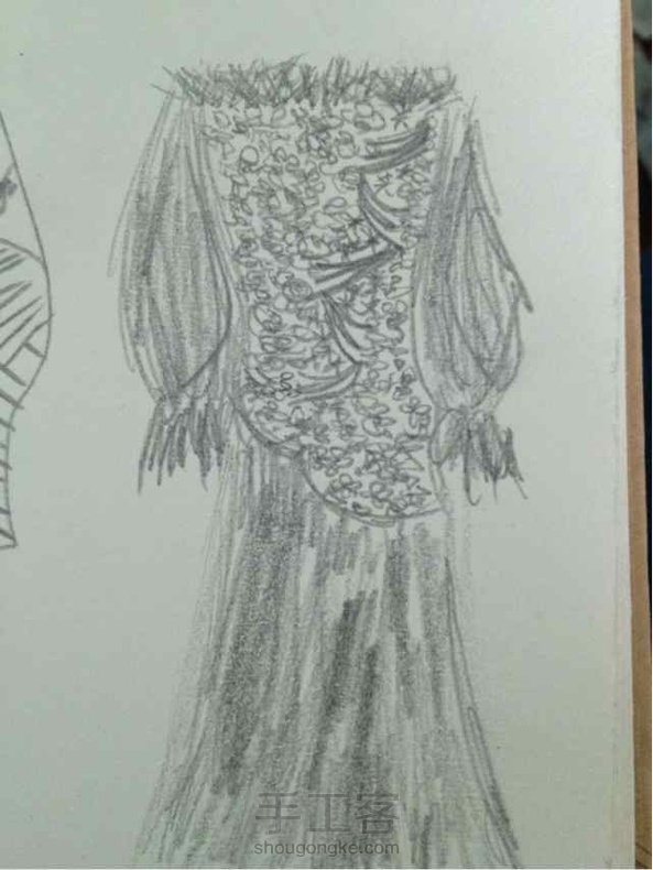 时间不够，只有铅笔稿，求指点😂😂🙈