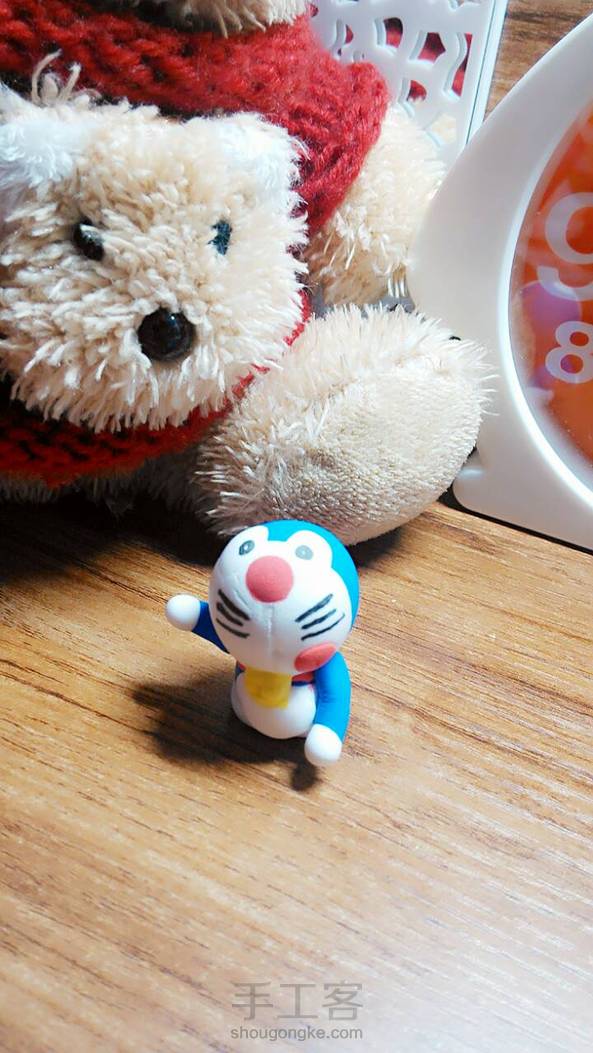 超轻粘土做得第一个作品～好开森(๑•ั็ω•็ั๑)爱死多来A梦惹😍