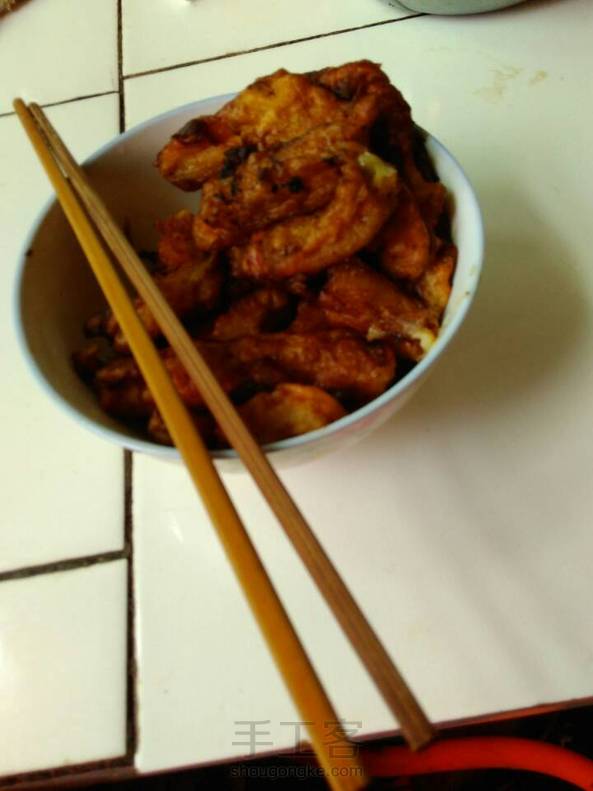 没弄面包糠，但弄了麦片，挺好吃的。