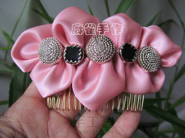 【麻雀】原创缎带发饰两件套新鲜出炉，让我们美美的出门吧~^_^ 第1张