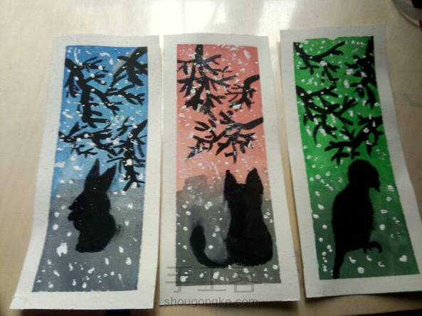 自己创作了一个，小鹿画毁了，所以只剩下三个了