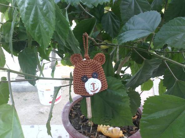 我的小熊眼睛缝歪了！这针线是硬伤啊。