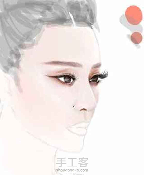 终于发完教程了ahhhhh～渣渣啦～求赞和收藏～板绘～ 第1张