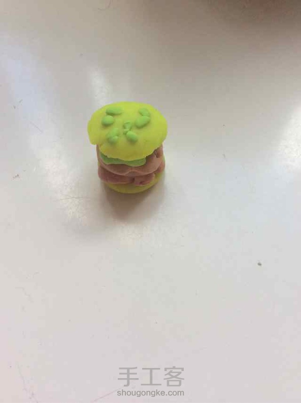 粘土+橡皮泥=汉堡包