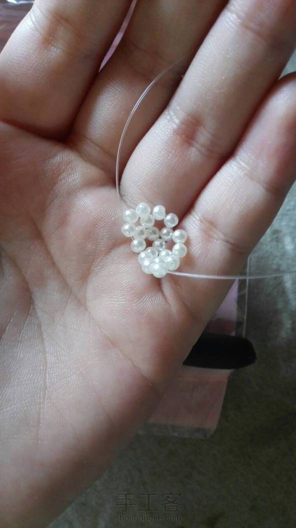 第一次做串珠类的手工，有点复杂，但是还是比较容易上手。萌萌哒 第5张