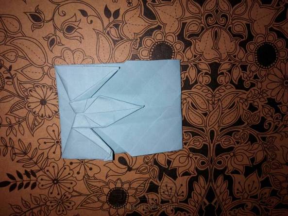 千纸鹤信封。