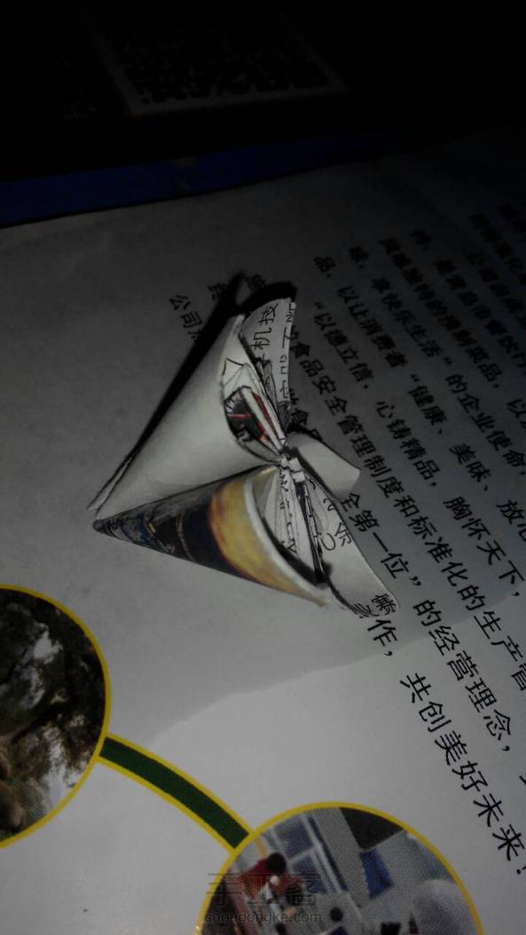 拿广告纸练练手，结果做出来的花瓣 ，大小不一。。。 第3张