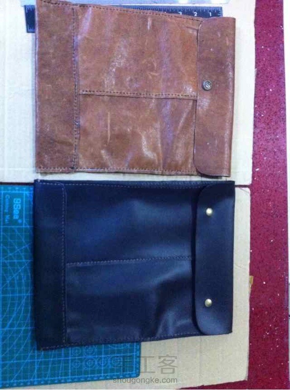 羊皮书套 文件包 黑色为牛皮 第2张