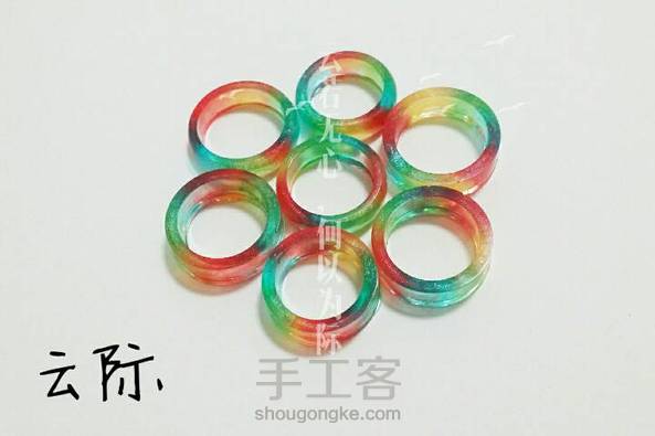 (=^･ｪ･^=)上次问我星空色系戒指怎么做的那个娃看过来。。。T_T存货已清空 第3张