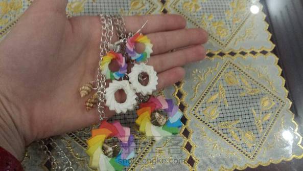 【七夕特辑】七夕炫彩海螺三件套。教程已发 第3张