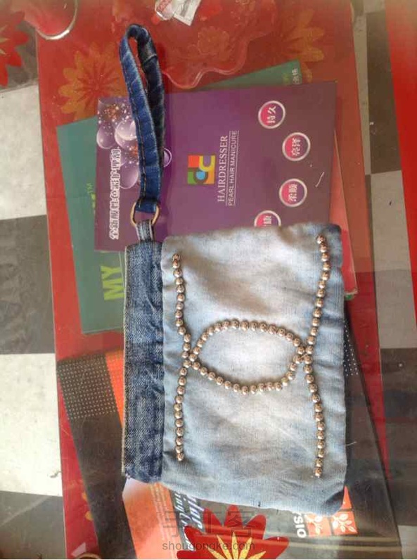 我做的牛仔手包 第2张