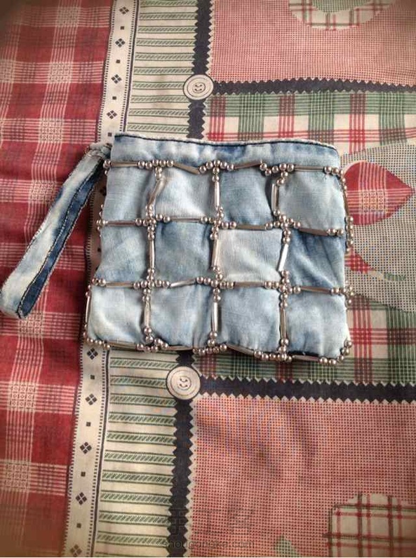 我做的牛仔手包 第3张