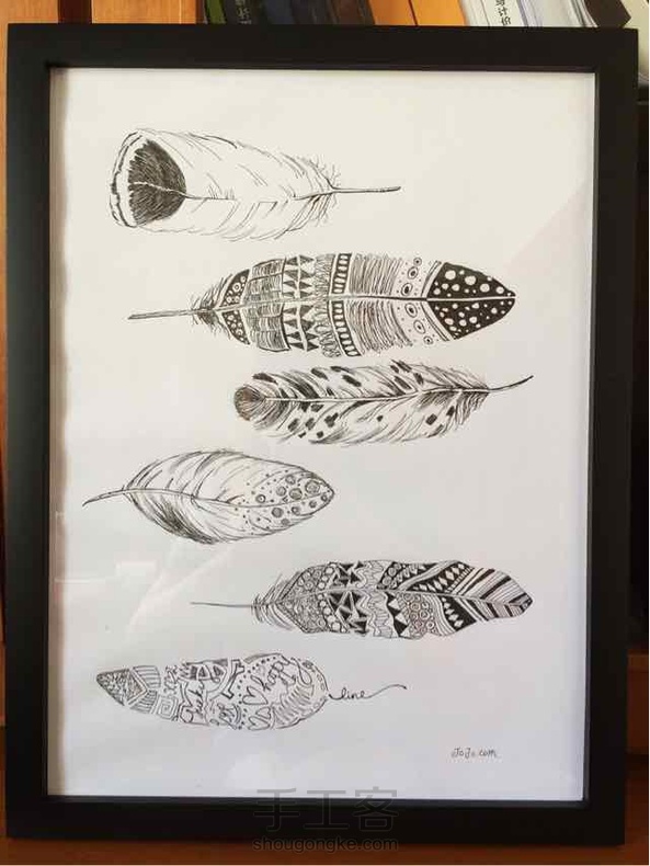 极简北欧风画框组～已完成3幅。虽然简单，却很出效果～教程已出。 第1张