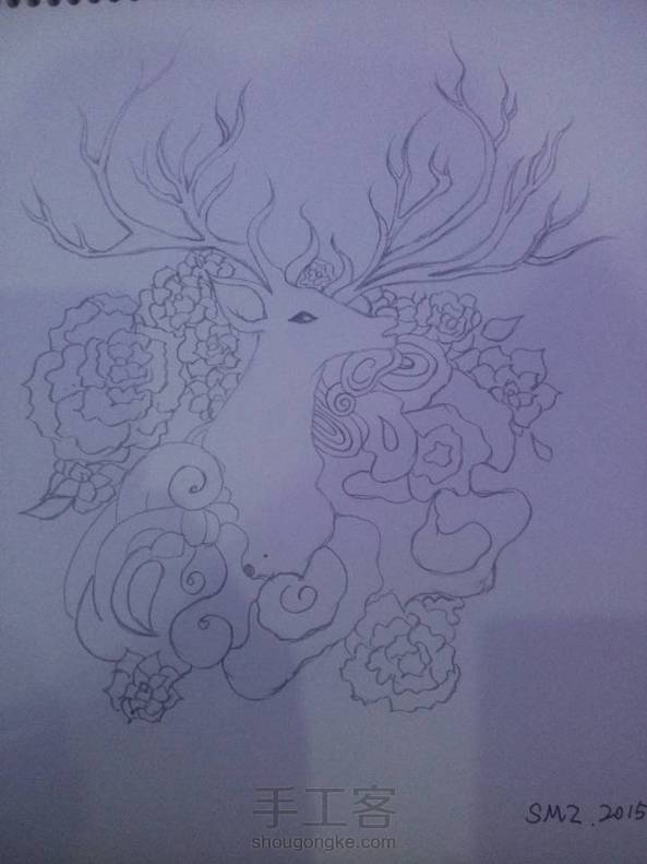 先画个草稿，不太会上色，最近太忙，等过一阵子再画