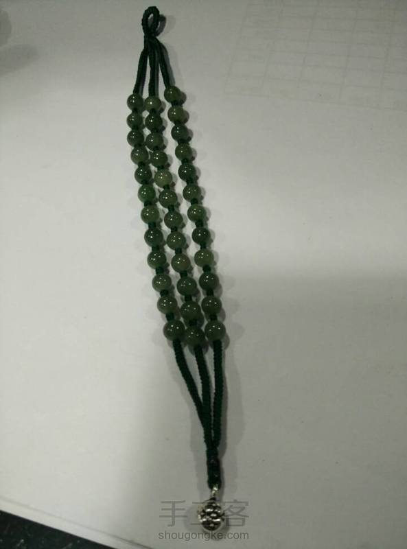 我喜欢这种深一点的油青玉珠，油亮亮的很有质感很耐看 第3张