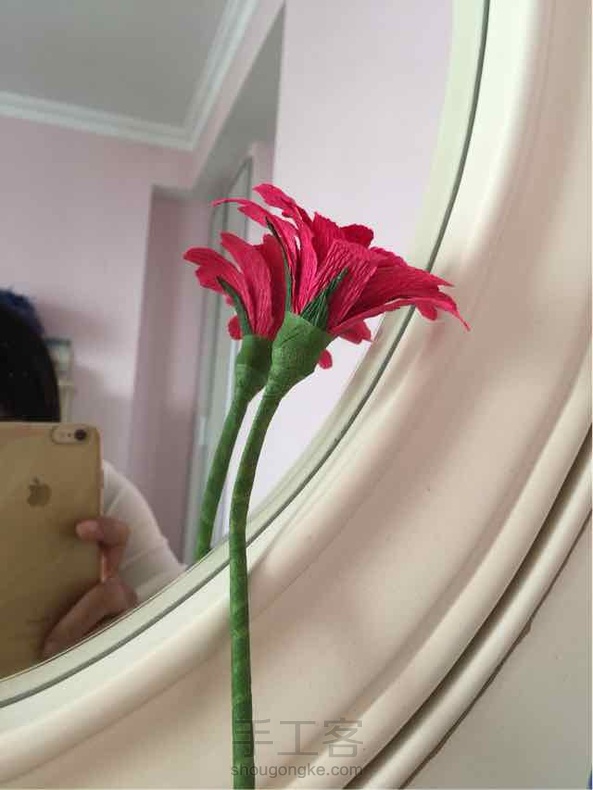 皱纹纸雏菊百合