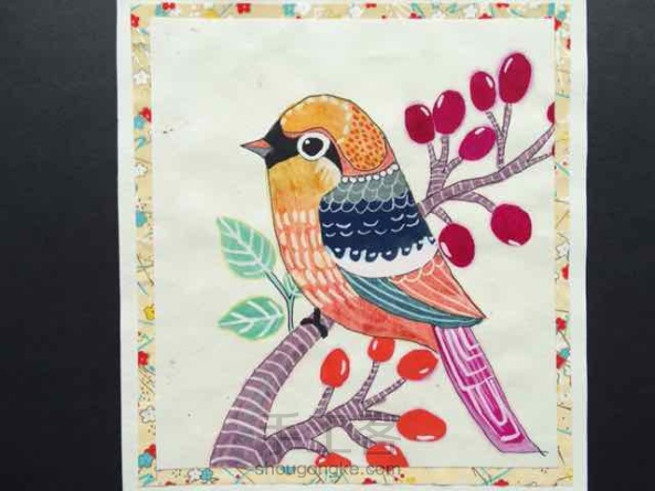 六年级学生临摹外国艺术家画的小鸟，很简单又好看，有教程哦😊 第1张