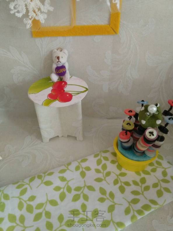 娃娃用360度无死角，圆形小桌子发教程啦！喜欢的亲们欢迎收藏点赞！ 第2张